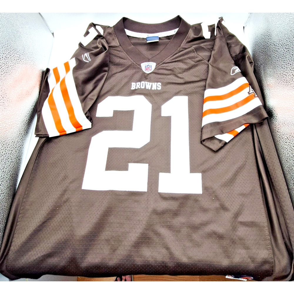Reebok NFL Cleveland Browns Jersey Ward #21 Size Large Length +2 NFL Specs